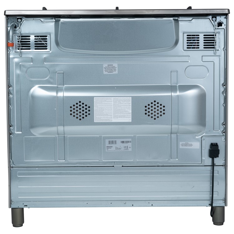 Refurbished electriQ EQRANGE90GASSS 90cm Gas Single Oven Range Cooker Stainless Steel