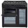 Refurbished electriQ EQRANGE90MDFTRCSS 90cm Triple Cavity Range Cooker Black