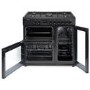 Refurbished electriQ EQRANGE90MDFTRCSS 90cm Triple Cavity Range Cooker Black