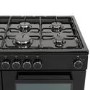 electriQ 100cm Dual Fuel Range Cooker - Black