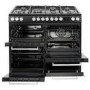 electriQ 100cm Dual Fuel Range Cooker - Stainless Steel