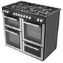 Refurbished electriQ EQRANGEDF100SS 100cm Dual Fuel Range Cooker Stainless Steel