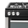 electriQ 100cm Dual Fuel Range Cooker - Stainless Steel