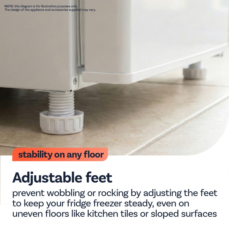 electriQ Retro 194 Litre Freestanding Fridge with Ice Box - Cream