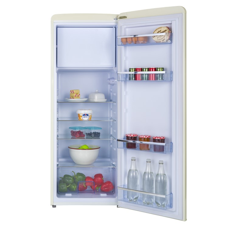 electriQ 194 Litre Freestanding Fridge  - Cream