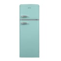 A1/EQRETROTMBLUEVE Refurbished electriQ EQRETROTMBLUEVE Freestanding 208 Litre 80/20 Retro Fridge Freezer Blue