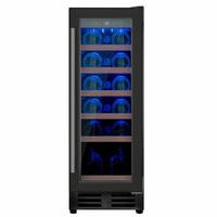 electriQ 30cm Wide 18 Bottle Wine Cooler - Black