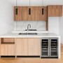 electriQ 36 Bottle Capacity Full Range Dual Zone Freestanding Wine Cooler - Stainless Steel