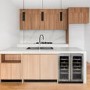 Refurbished electriQ EQWINE60SDD 36 Bottle Full Range Dual Zone Freestanding Wine Cooler Stainless Steel