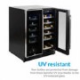Refurbished electriQ EQWINECH60DD Freestanding 36 Bottle  Dual Zone Under Counter Wine Cooler Stainless Steel