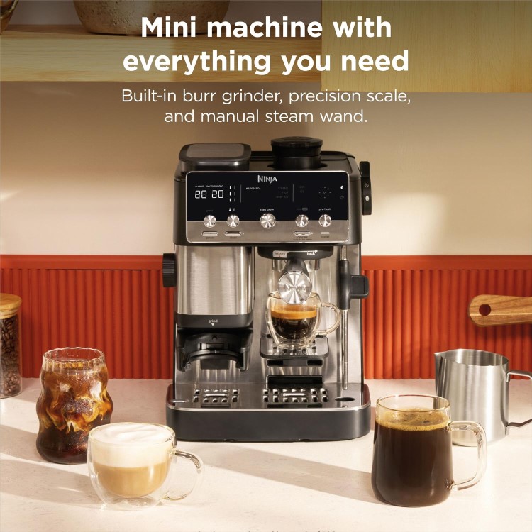 Ninja Luxe Café Mini Espresso Machine ES301UK- Silver