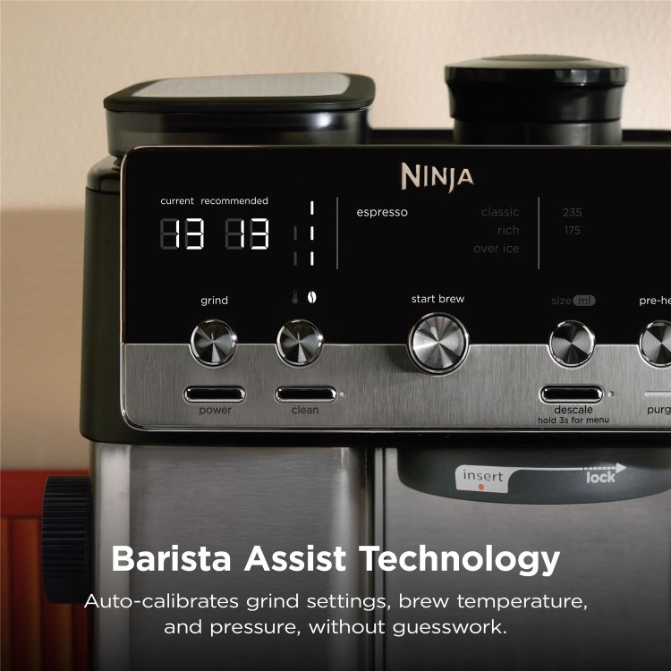 Ninja Luxe Café Mini Espresso Machine ES301UK- Silver
