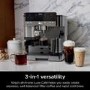 Ninja Luxe Cafe Premier Manual Espresso Freestanding Coffee Machine with Milk Frother - Black & Silver