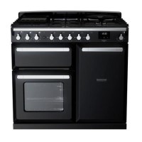 Rangemaster Estel Deluxe 100cm Dual Fuel Range Cooker - Gloss Black + Chrome Rangemaster Estel Deluxe 100cm Dual Fuel Range Cooker - Gloss Black + Chrome