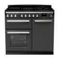 ESDL100DFPSLT/CM1 Rangemaster Estel Deluxe 100cm Dual Fuel Range Cooker - Slate + Chrome