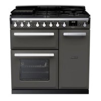 Rangemaster Estel Deluxe 90cm Dual Fuel Range Cooker - Slate + Chrome Rangemaster Estel Deluxe 90cm Dual Fuel Range Cooker - Slate + Chrome