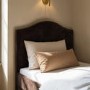 Brown Velvet Single Guest Bed with Trundle - Elsie