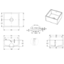 Single Bowl White Ceramic Undermount Belfast Kitchen Sink - Taylor & Moore Esme 