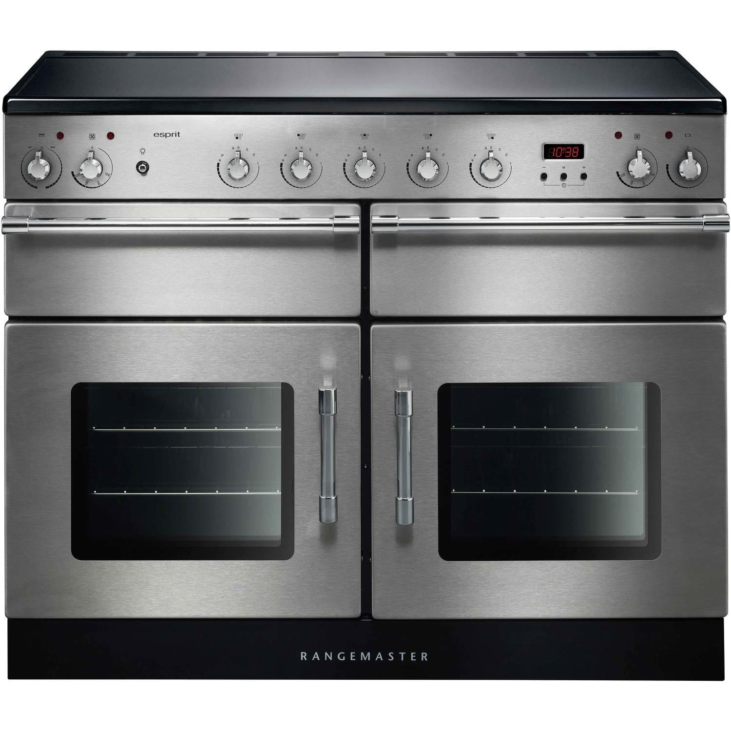 Rangemaster Esprit 110cm Electric Range Cooker with Induction Hob - Stainless Steel