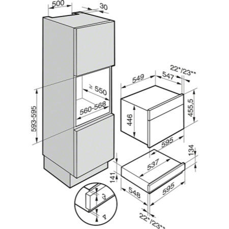 Refurbished Miele ESW6214clst ESW 6214 Touch Control Push-to-open Food And Crockery Warming Drawer With Slow Cook Function Narrow CleanSteel Trim