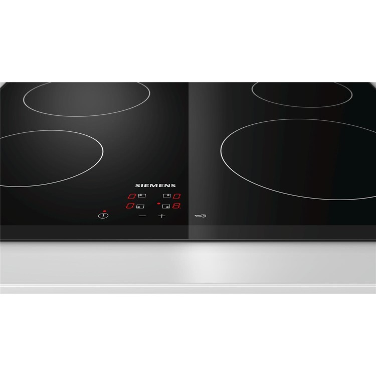 Refurbished Siemens ET651HE17E 60cm 4 Zone Ceramic Hob With 3 Bevelled Edges