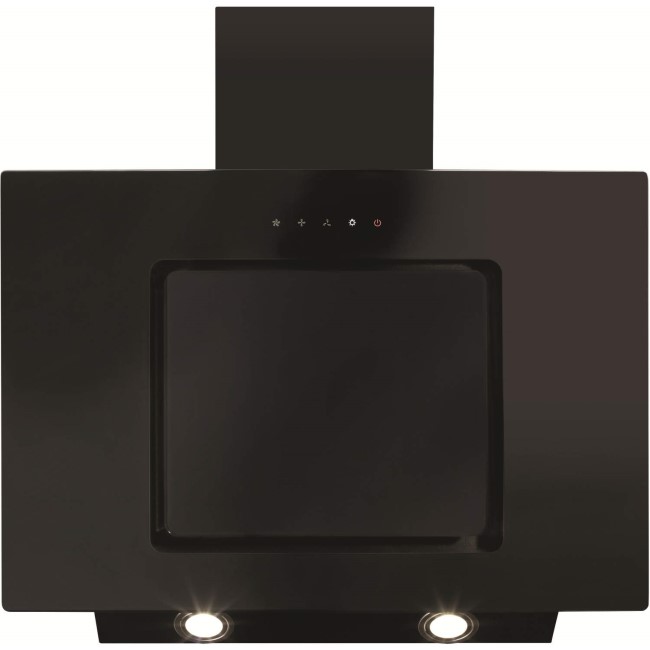 CDA EVA70BL 70cm Angled Chimney Cooker Hood with Touch Controls - Black