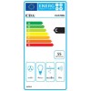 CDA EVA70BL 70cm Angled Chimney Cooker Hood with Touch Controls - Black
