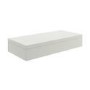 GRADE A1 - 560mm Matt White Wall Hung Floating Basin Shelf - Evora 