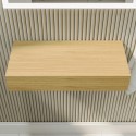 EVORASH 560mm Wood Effect Wall Hung Floating Shelf - Evora