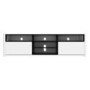 Large White Gloss TV Stand with Storage - TV's up to 77" - Neo
