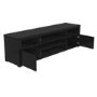 Wide Black Gloss TV Stand with Storage - TV's up to 77" - Neo