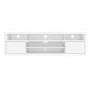 Large White High Gloss TV Unit with Soundbar Shelf -  Neo