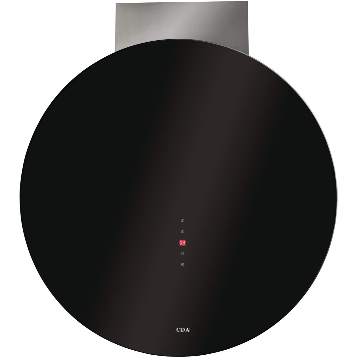 cda angled glass chimney cooker hood