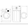 Refurbished Indesit EWDE861483SUK Freestanding 8/6KG 1400 Spin Washer Dryer Silver