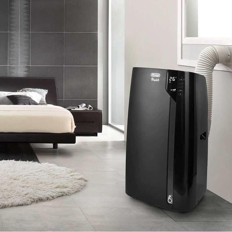 Refurbished DeLonghi EX130 SILENT 13000 BTU Portable Air Conditioner Great for rooms up 35 sqm