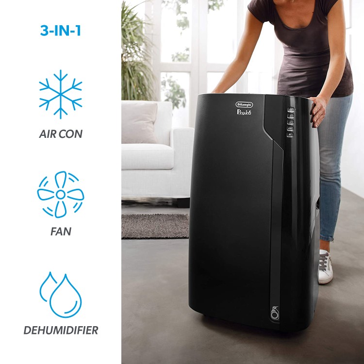 Refurbished DeLonghi EX130 SILENT 13000 BTU Portable Air Conditioner Great for rooms up 35 sqm