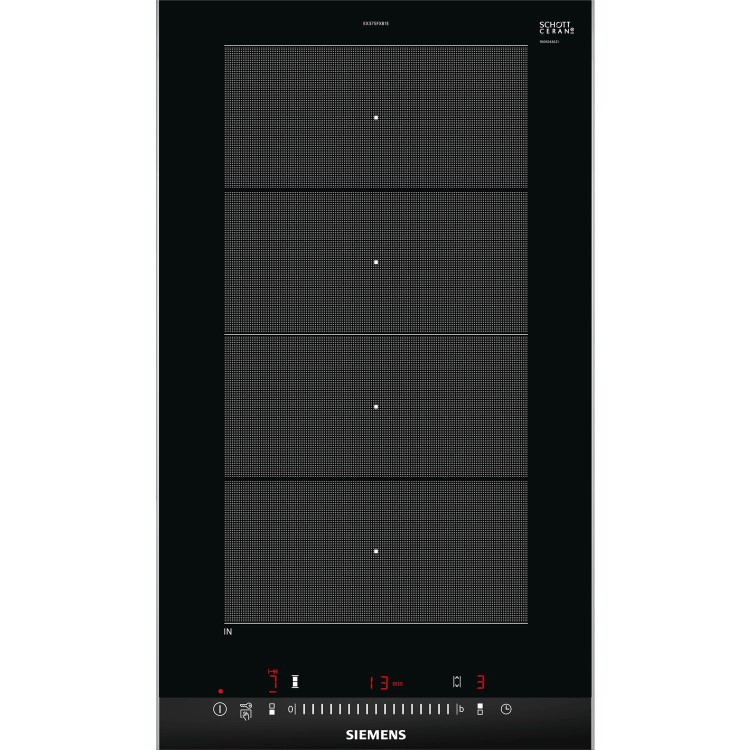 Siemens iQ700 30cm Domino Induction Hob - Black