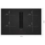 Siemens iQ700 80cm 4 Zone Induction Hob with Integrated Ventilation System