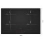 Siemens iQ700 80cm 4 Zone Induction Hob - Matt Black