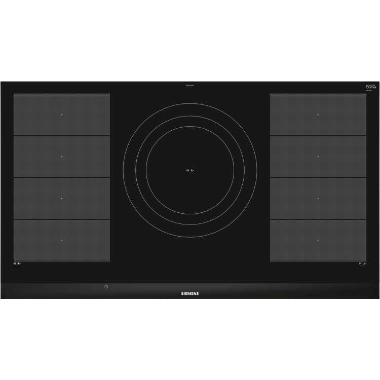 Refurbished Siemens iQ700 EX975LVV1E 5 Zone 90cm Flex Induction Hob With HomeConnect Black