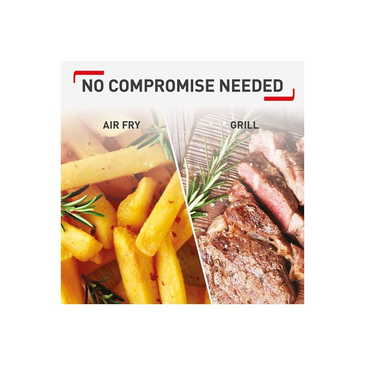 Refurbished Tefal Easy Fry Classic 2-in-1 Air Fryer & Grill Black