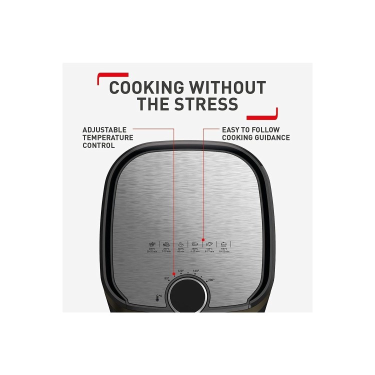 Refurbished Tefal Easy Fry Classic 2-in-1 Air Fryer & Grill Black