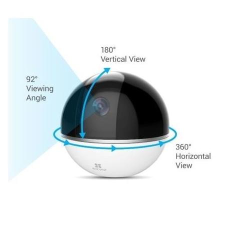 EZVIZ C6T 1080p Indoor Pan/Tilt & Motion Tracking Smart Wi-Fi Camera- Works with Amazon Alexa & Google Assistant IFTTT