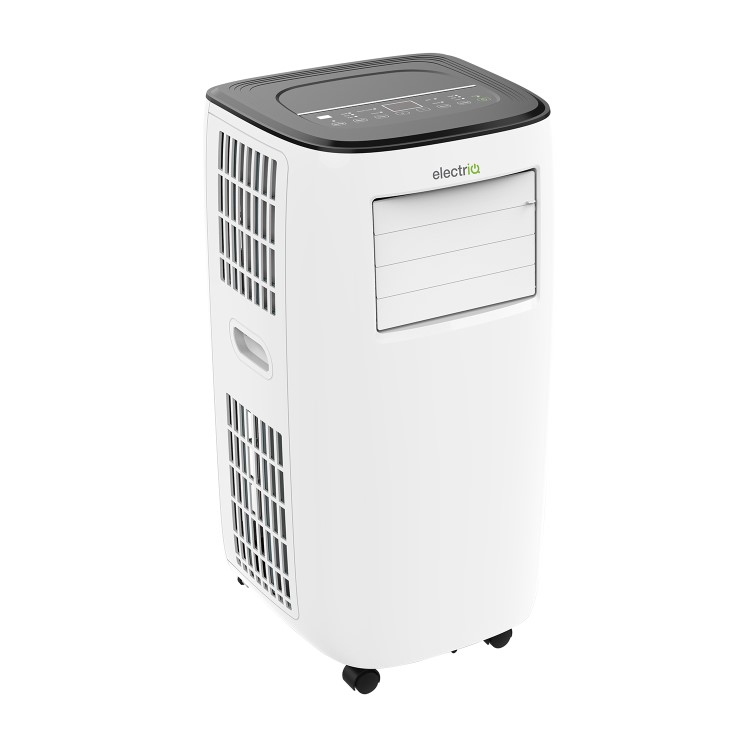 electriQ Dual plug EU+UK  EcoSilent8W 8electriQ 8000 BTU SMART WIFI App-controllable Portable Air Conditioner for rooms up to 20 sqm - Alexa Enabled