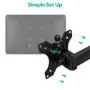Refurbished electriQ Freestanding Dual monitor arm for 13" - 32"  Monitors
