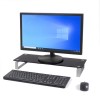 Premium Glass Monitor And Notebook Stand / Riser - Black