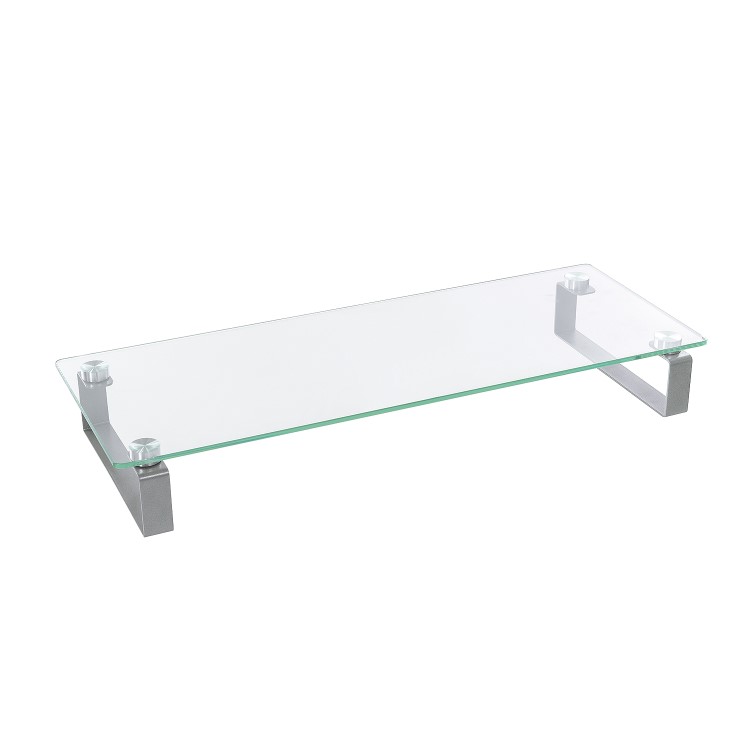 Premium Clear Glass Monitor And Notebook Stand/ Riser