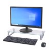 Premium Clear Glass Monitor And Notebook Stand/ Riser