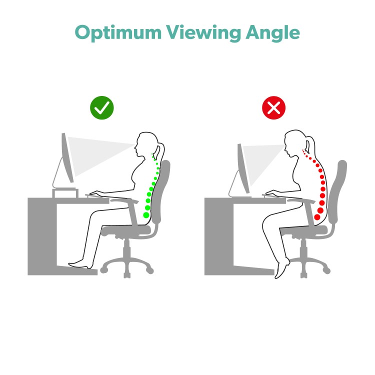 Premium Clear Glass Monitor And Notebook Stand/ Riser