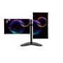 Refurbished electriQ Freestanding Dual monitor arm for 13" - 32"  Monitors